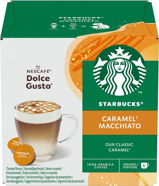Starbucks by Dolce Gusto capsules Caramel Macchiato - 36 koffiecups voor 18 koppen koffie