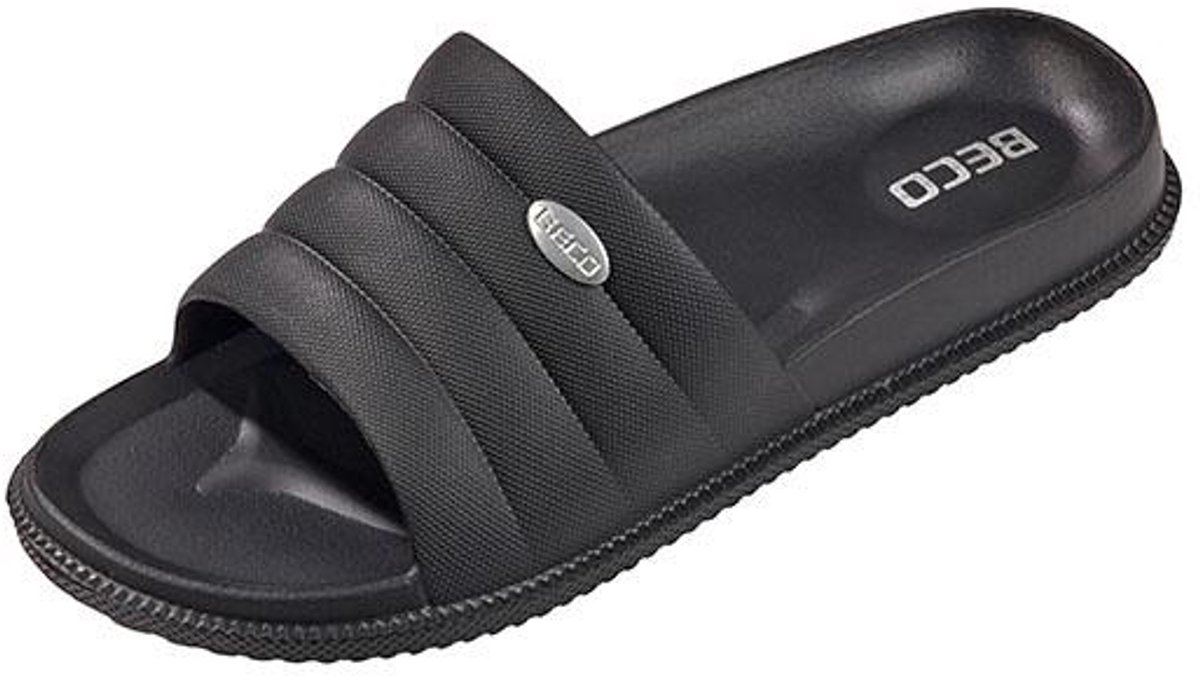 BECO dames badslippers Easywalk - zwart - maat 40
