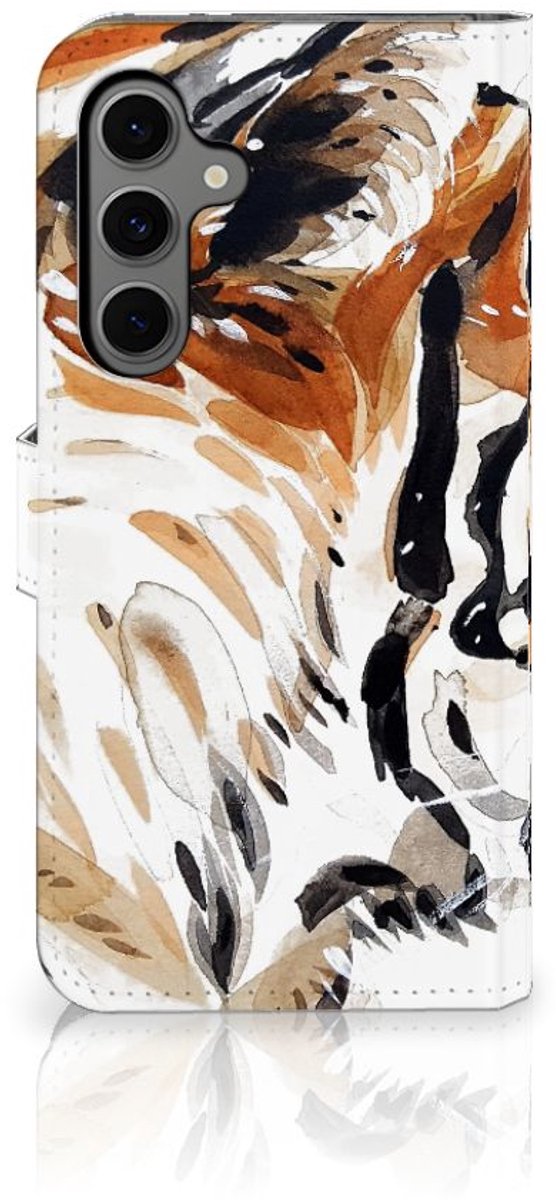 Hoesje Samsung Galaxy S24 FE Watercolor Tiger
