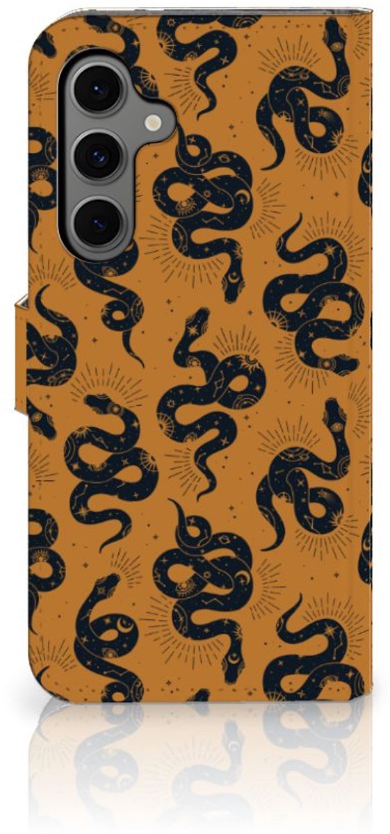 Telefoonhoesje met Pasjes voor Samsung Galaxy S24 FE Snakes
