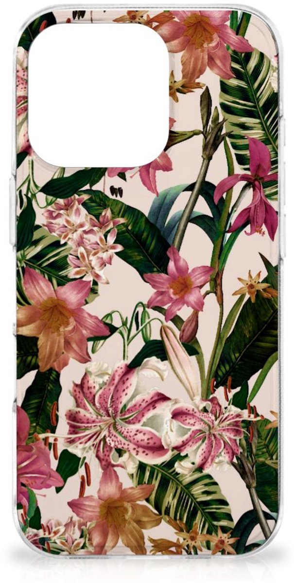 TPU Hoesje voor iPhone 16 Pro TPU Case Flowers