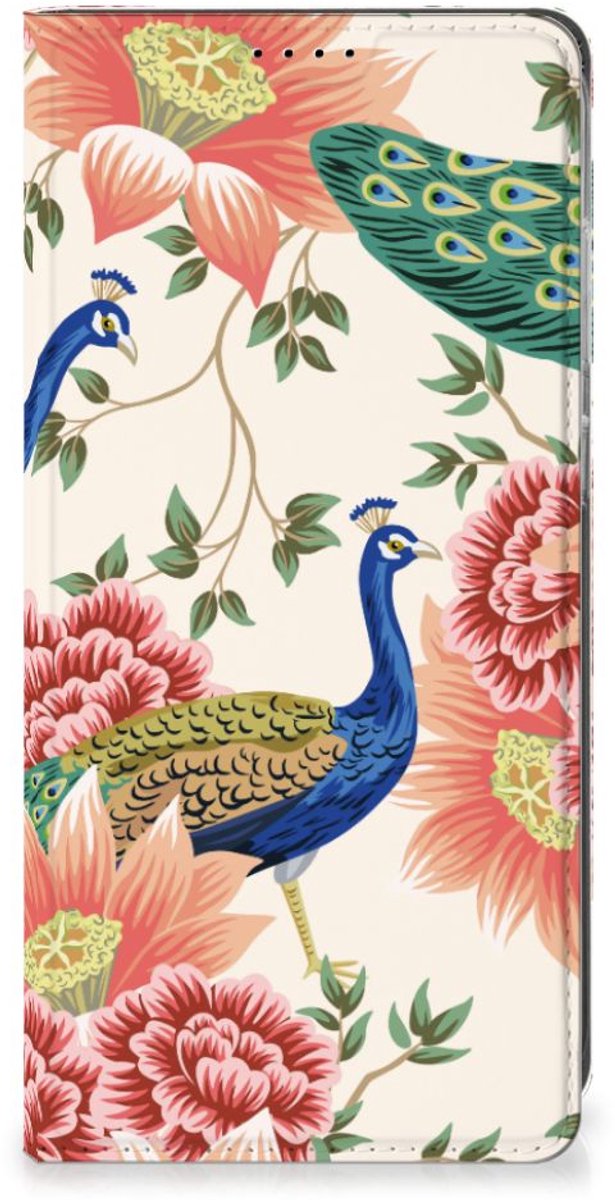 Hoesje maken voor Samsung Galaxy S25 Plus Pink Peacock
