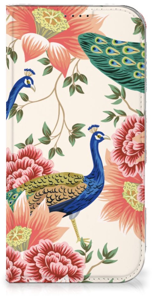 Hoesje maken voor iPhone 16 Pro Max Pink Peacock