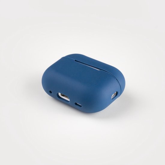 Hoesje voor de AirPods Pro 2 in de kleur Donker Blauw - TCH - Beschermhoes - Siliconen - Case - Soft case