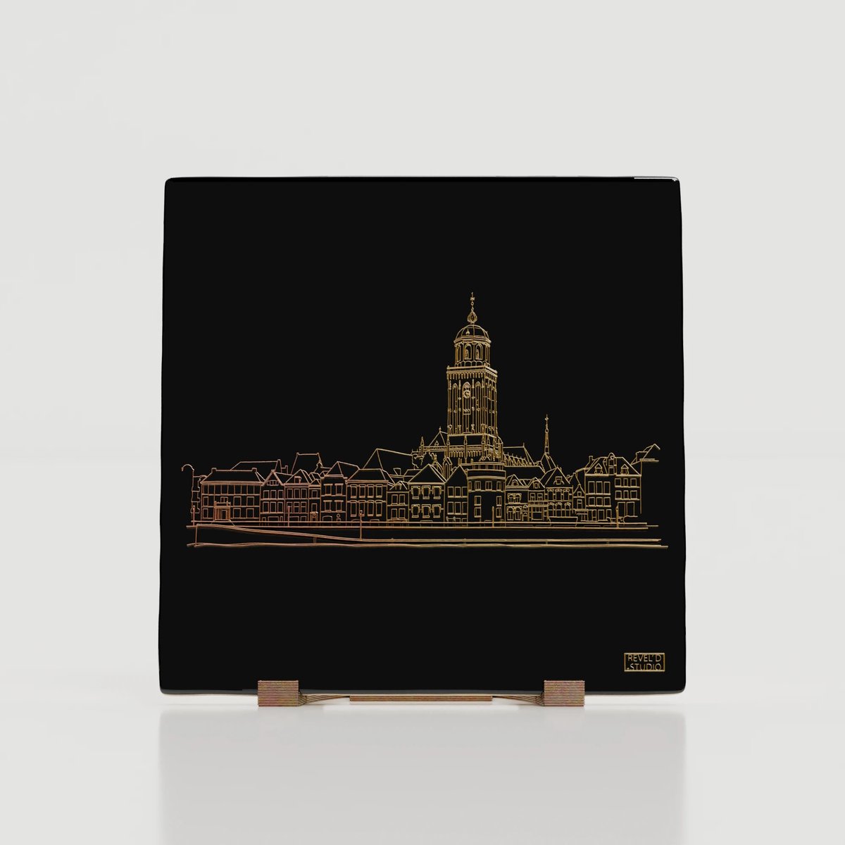 Lebuiniskerk – Deventer – Skyline Deventer- Tegel (3D Print)