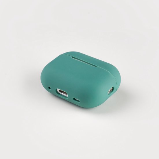 Hoesje voor de AirPods Pro 2 in de kleur Donker Groen - TCH - Beschermhoes - Siliconen - Case - Soft case