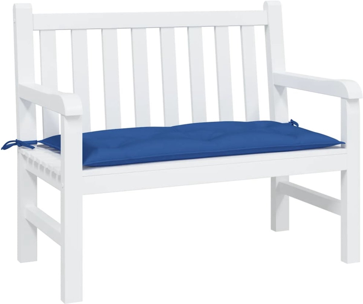 VidaXL Coussin Banc Jardin Multicolore 110x50x7 Cm - Tissu Oxford Imperméable, Rembourrage Doux, Galette Siège Extérieur Avec Cordon Antidérapant