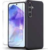 NUVEX Coque pour Samsung Galaxy A35 Zwart - Housse Anti-Choc avec 1 Film Protecteur d'écran