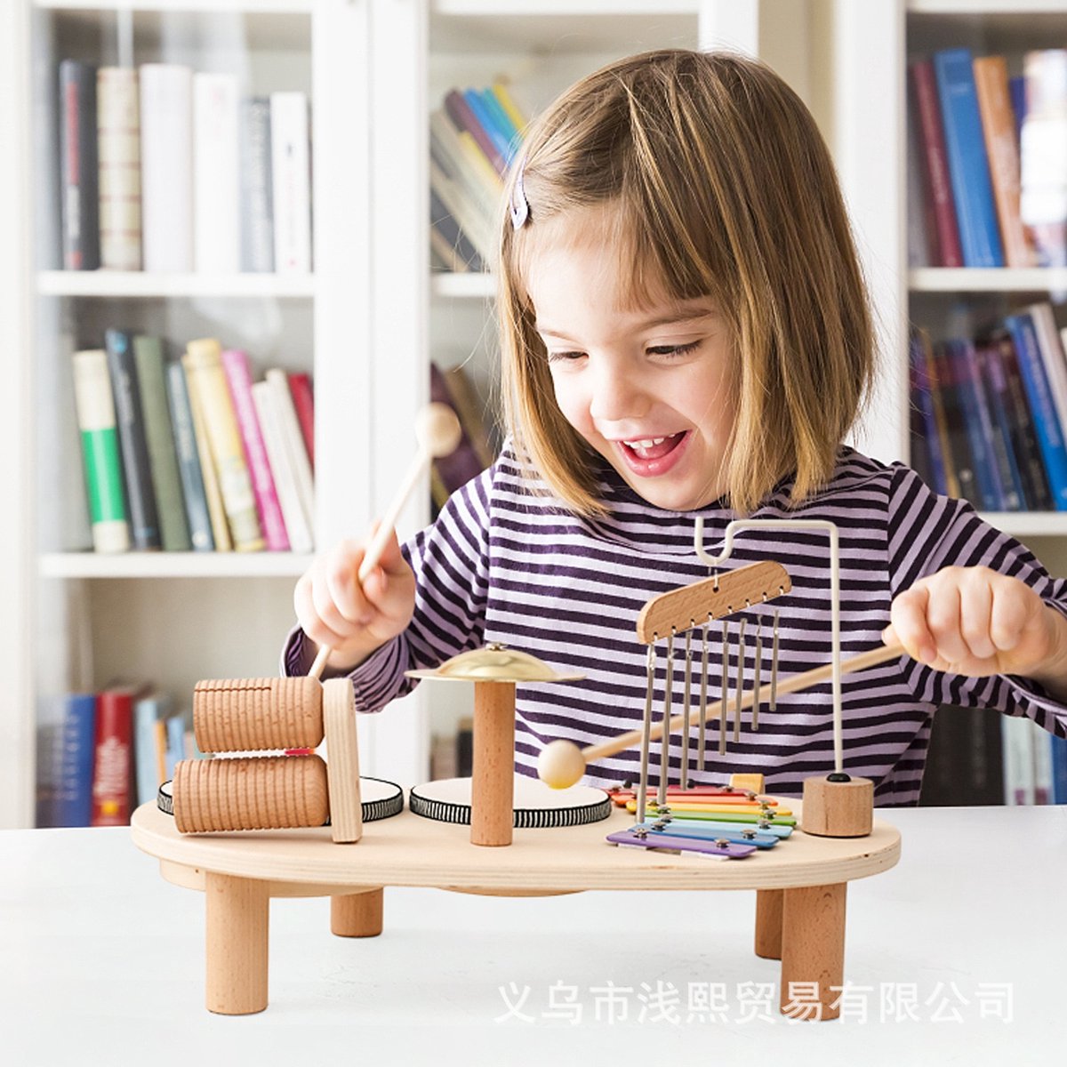 Speeltafel Baby - Muziektafel - Activiteiten tafel - Houten Speelgoed 1 jaar - Muziekinstrumenten - Speelgoedinstrument - Montessori - Educatief - Speeltafel voor kinderen - Speelgoed 1 jaar, 2 jaar en 3 jaar - Kidsdouche — afbeelding 10