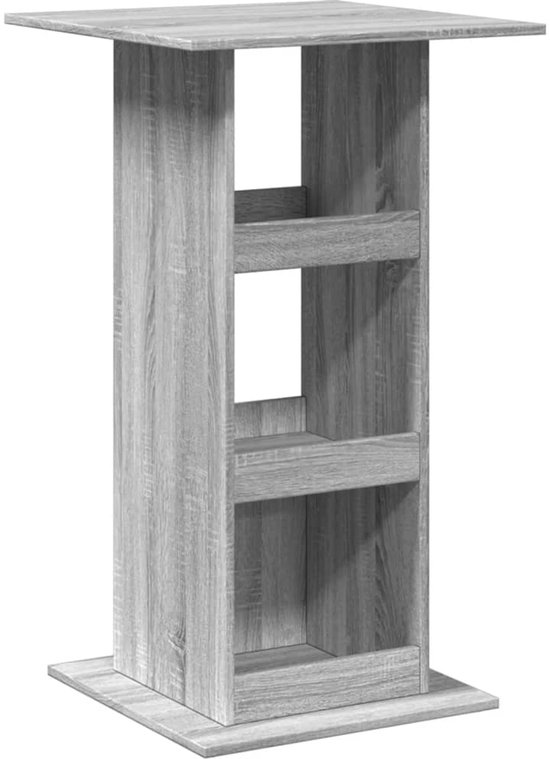 Bartafel met schap 102x50x103,5 cm bewerkt hout hoogglans wit kopen