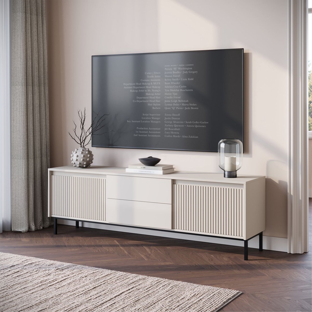 MEUBELLA TV-Meubel Orvana 2 - Beige - 174 cm