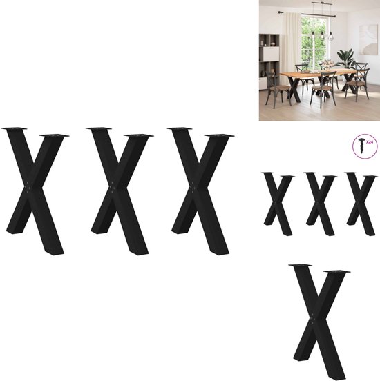 vidaXL Picior masă de sufragerie în formă de păianjen, negru, 150x78x