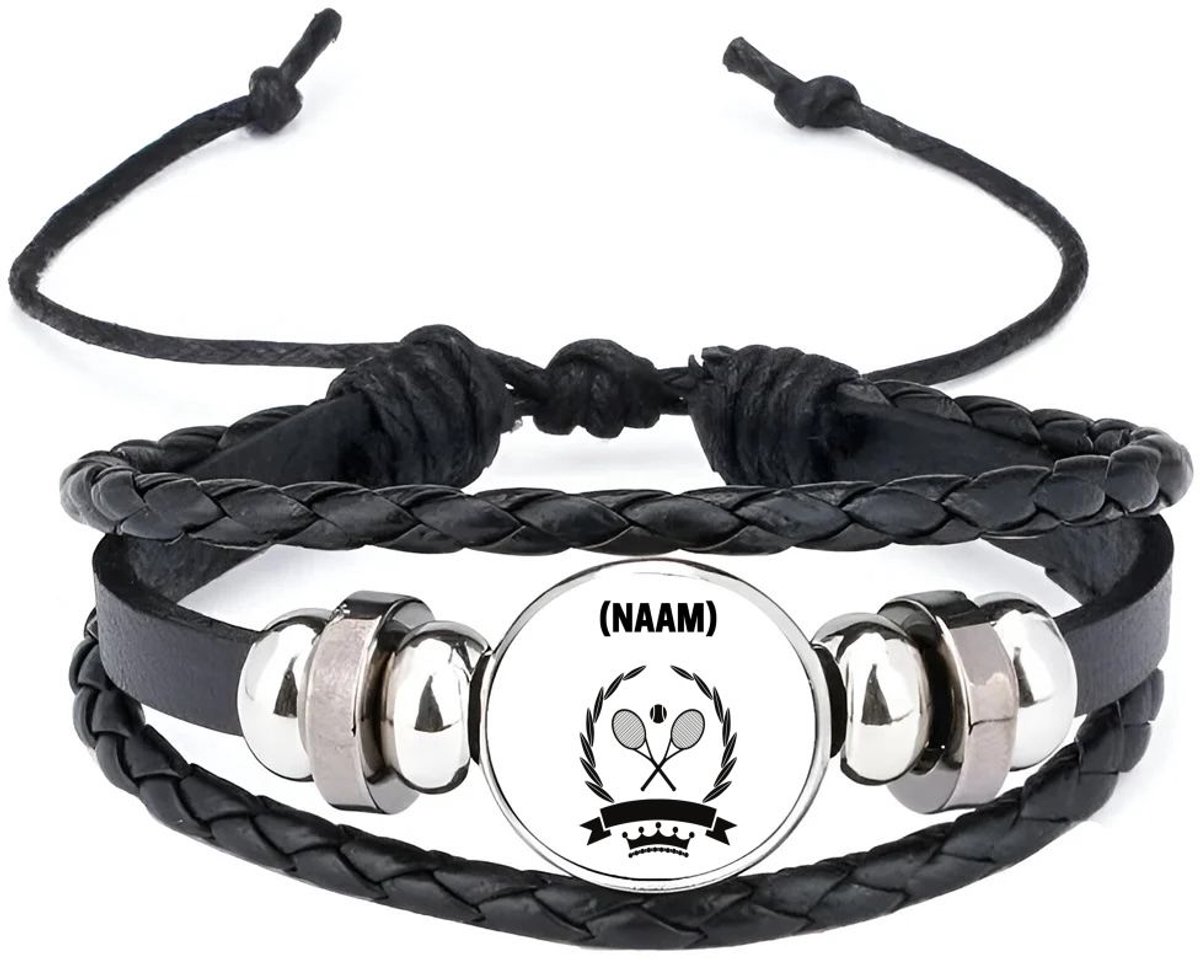Akyol - tennis met eigen naam armband zwart - Tennis - tennisser - sport