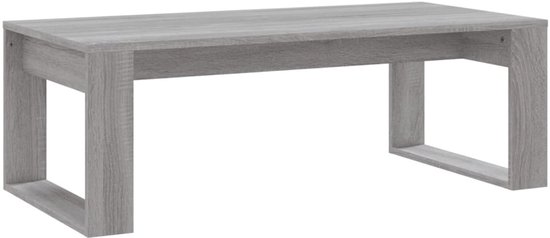 vidaXL Salontafel 102 x 50 x 36 cm, bois , chêne Sonoma gris