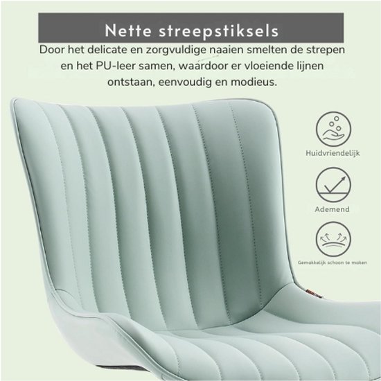 HOMCOM Bureaustoel - Verstelbare Hoogte, Draaistoel, Werkstoel, Computerstoel voor Woonkamer, Slaapkamer - Draagvermogen tot 120 kg - Teddy Vlies - Wit