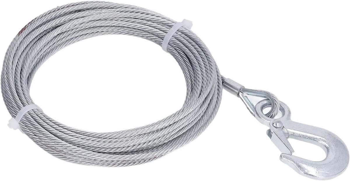 Veiligheidslier RVS 4mm x 12m kabel voor huishoudelijke elektriciteit