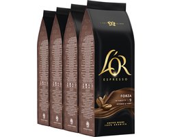 L'OR Espresso Forza Koffiebonen - Intensiteit 9/12 - 4 x 500 gram