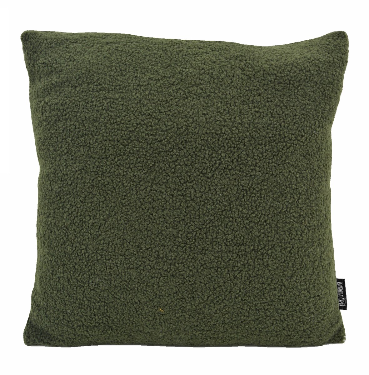 Gek op Kussens! Teddy Legergroen Kussenhoes | Polyester | 45 x 45 cm