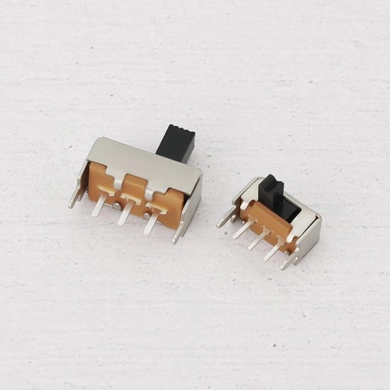 100Pcs Mini Vertical Slide Switch Locking Rocker Switch SS12F44 ...