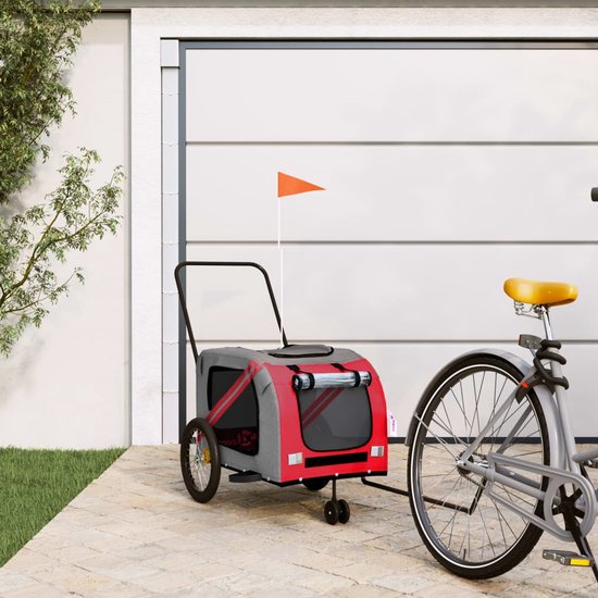 PawHut 2-in-1 hondenbuggy, fietsaanhanger, inklapbaar, weerbestendig
