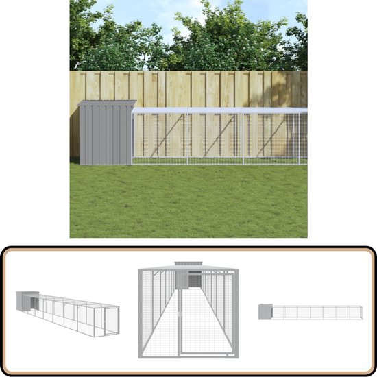 Pop-up Ren Voor Kleine Dieren - 200x180x145 Cm, Scheurvast Net, Kippenren