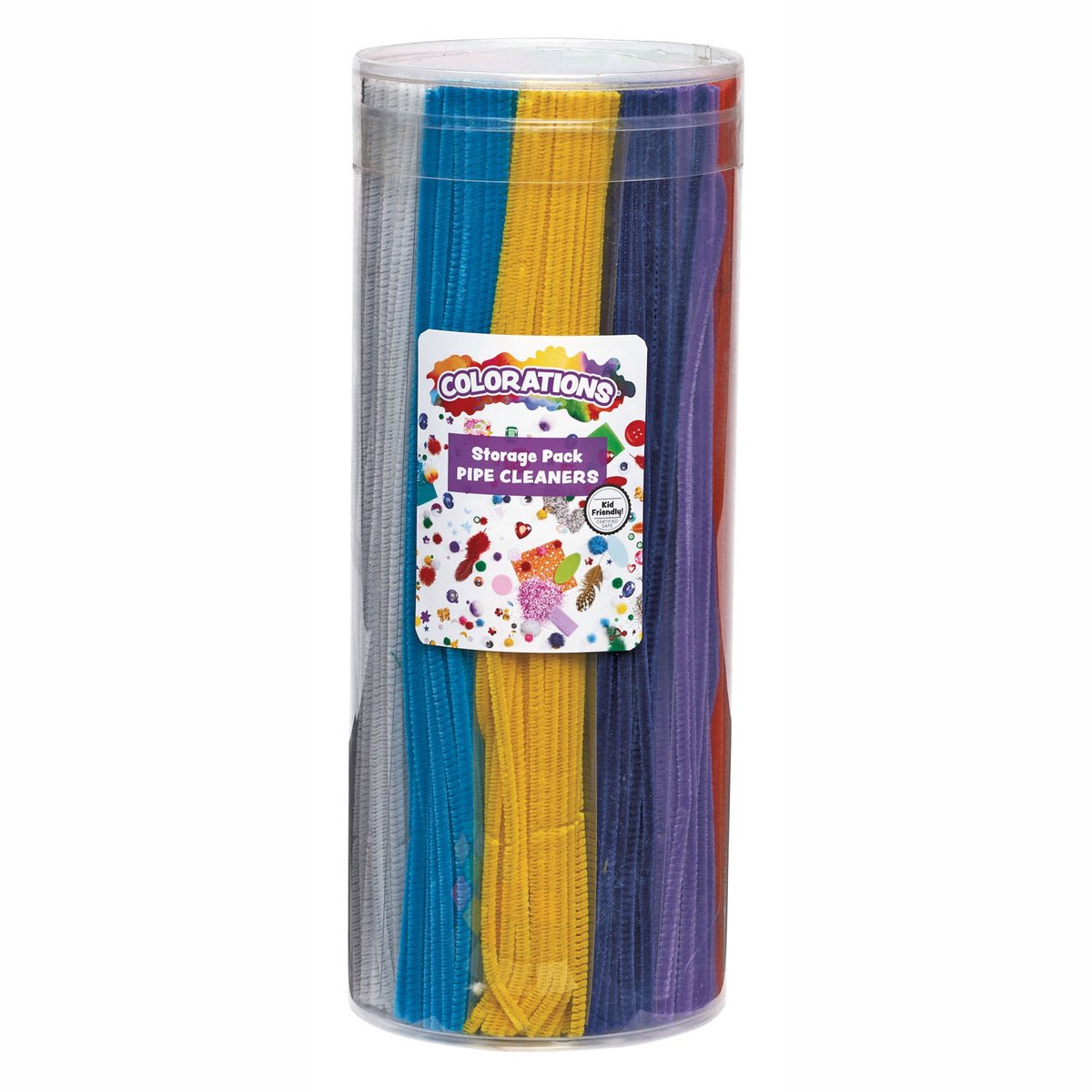 Colorations chenilledraad knutselset 12 kleuren 600 stuks creatief speelgoed.