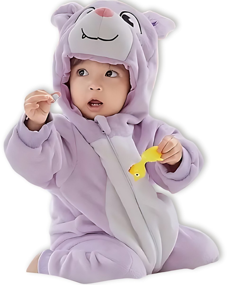 Vleermuis Baby Dieren romper Verkleedpak – Peuter CarnavalKostuum – Onesie Kinderen 6 maanden tot 2 jaar – Flanel – Voor Kerstmis, Sinterklaas Cadeau – Jongen & Meisjes - Jumpsuit – Pyjama of Boxpak – Kruippak – Perfect kraamCadeau – Animal