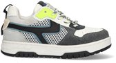 Baskets pour femmes basses Garçons Braqeez 425247-488 - Grijs/ Wit - Cuir/ Nubuck - Lacets