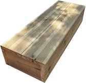 Opstapje - tuintrap trede stapelbaar - 2 planken breedte 60cm H17cm