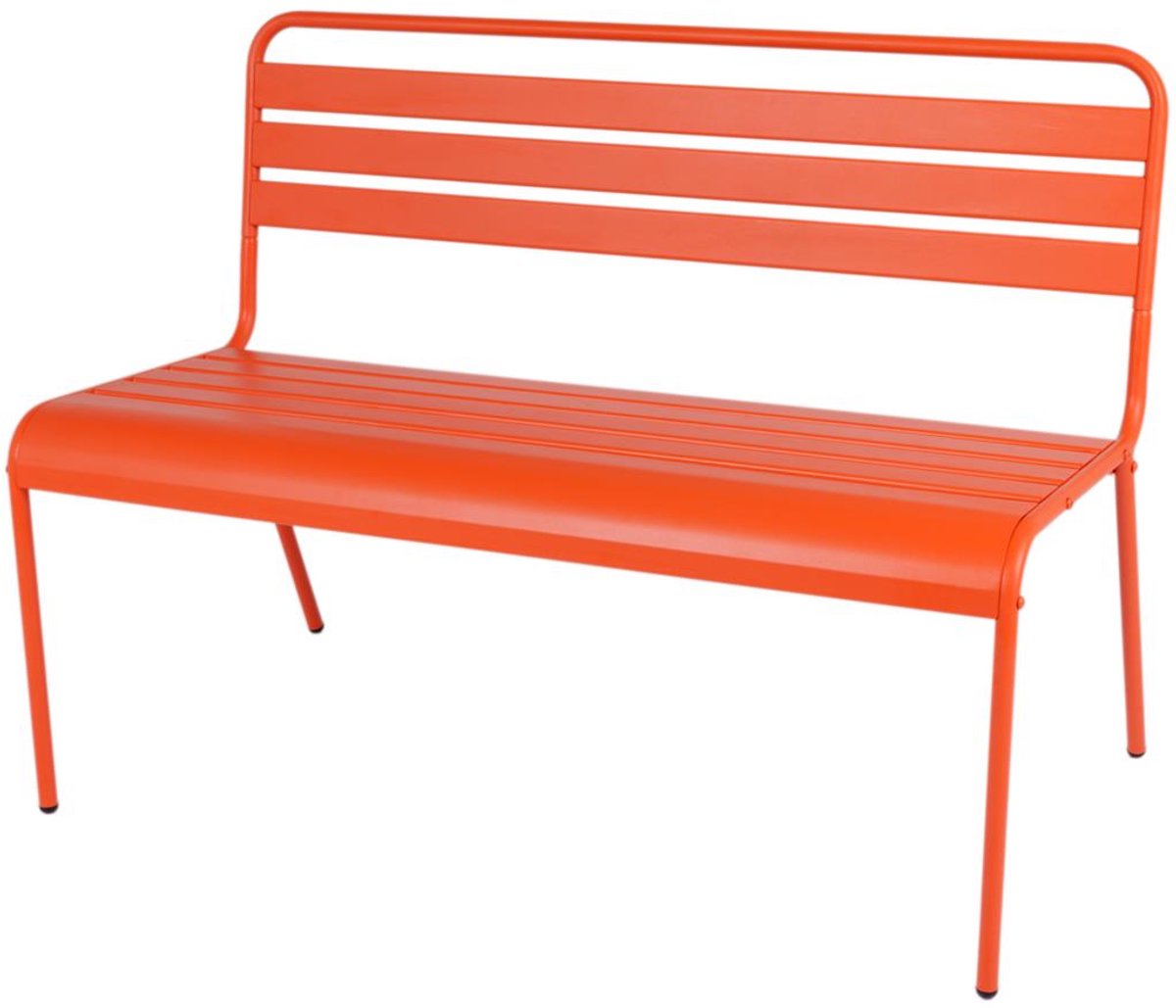 MaximaVida metalen tuinbank Max 120 cm oranje
