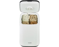 VEVOR Handdoekverwarmer 20L Emmer Led Scherm U-Vormige Handdoekmand Wit