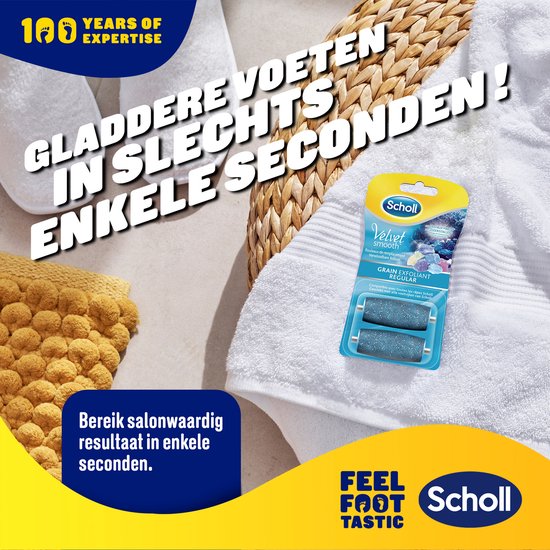 Scholl Velvet Smooth Regular Voetvijl - 2 Stuks - Vervangingsrollers Elektische Eeltverwijderaar - Eeltvijl - Eeltrasp
