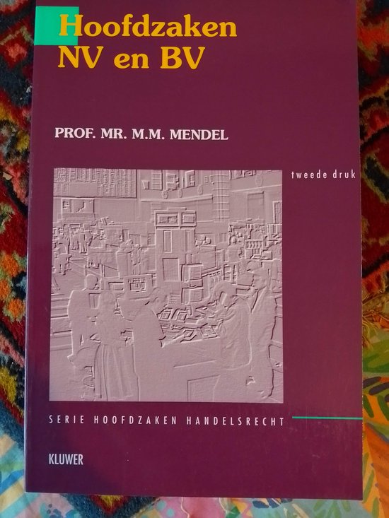Hoofdzaken NV en BV - cover