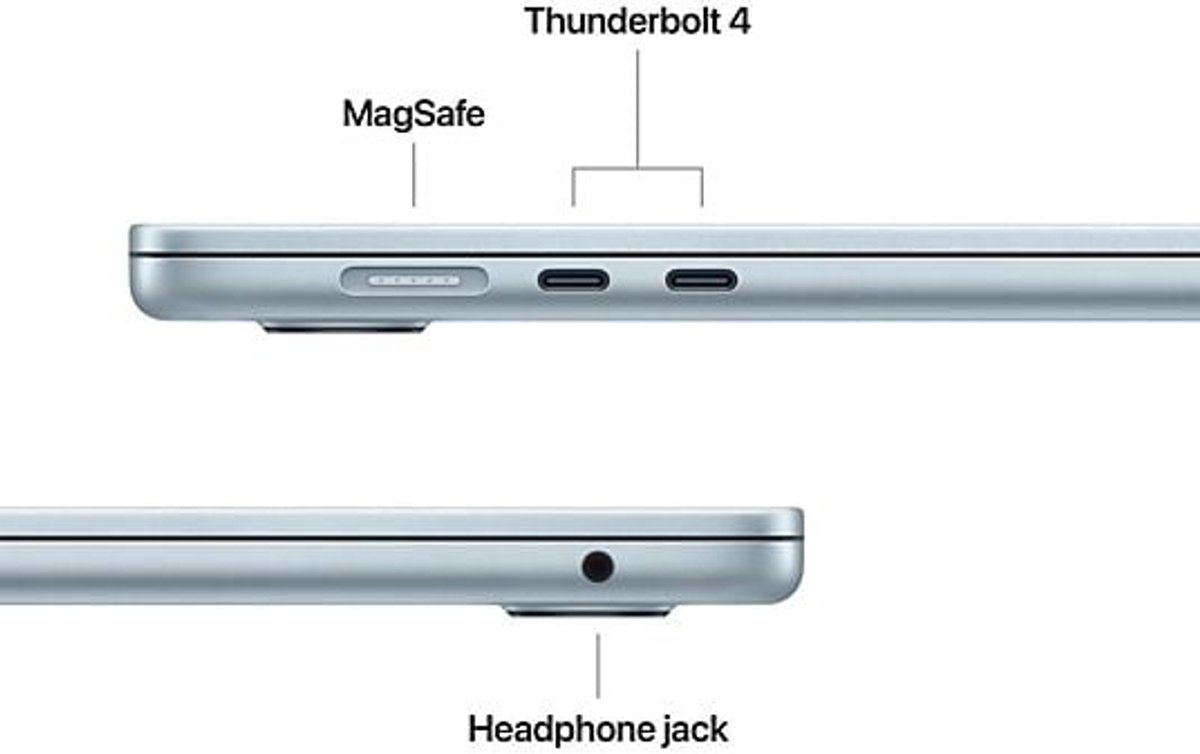 Apple MacBook Air 15" (2025) Hemelsblauw M4 Chip 16GB RAM 512GB SSD Laptop 10-Core GPU - Afbeelding 2