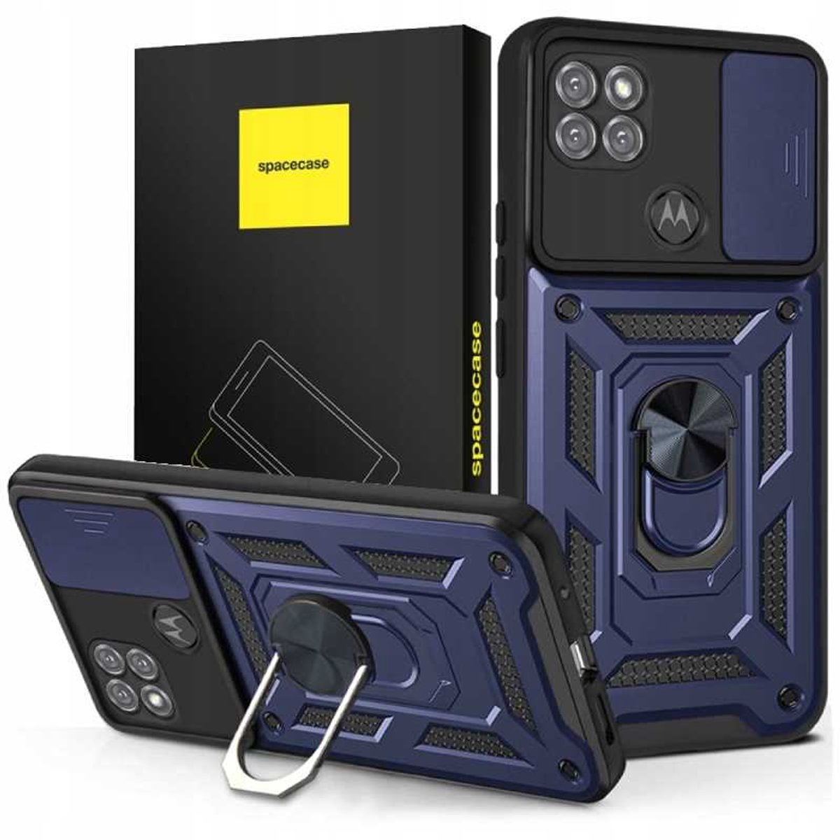 Spacecase Case Cover Voor Motorola Moto G9 Power Blauw