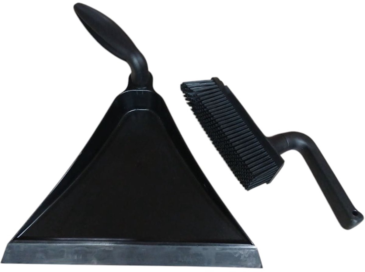 Goedkoopste V7 rubber allesveger(stoffer) en driehoek blik