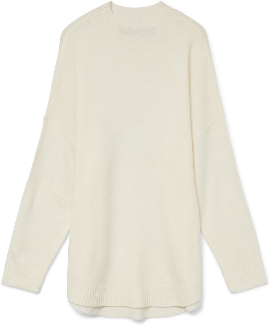 Vero Moda Vmplaza Ls Pull long à col montant Bouleau BEIGE XS