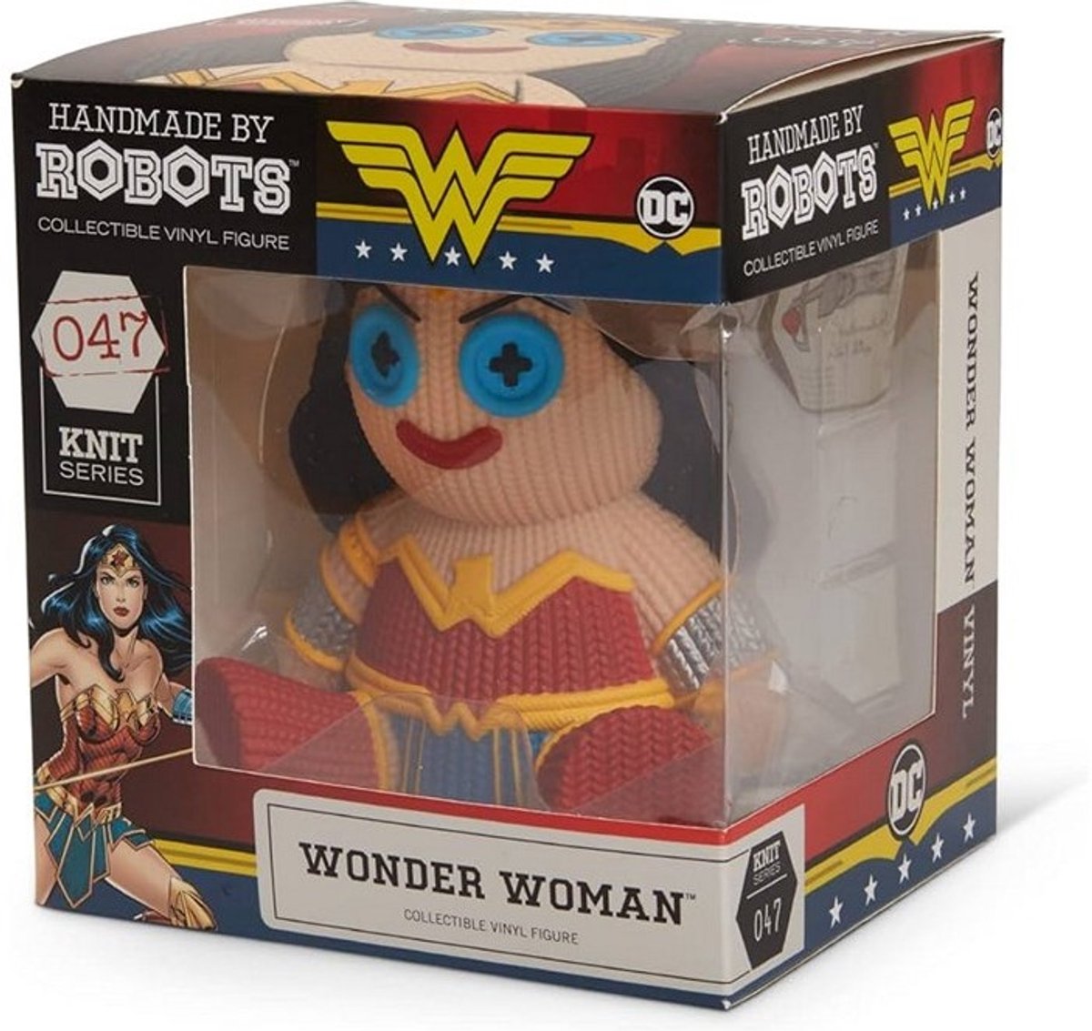 Handmade By Robots - Wonder Women - 047 - collectible vinyl figure - knit serie