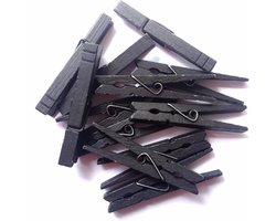 Extra Grote Multifunctionele Houten Knijpers van 8,4 cm in Diverse Kleuren - Set van 30 Stuks