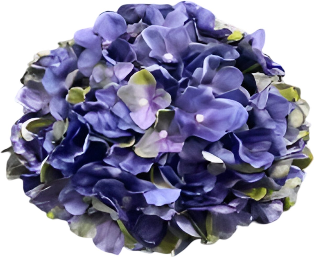 Buitengewoon de boet - Kunst hortensia tak paars groen 92 cm