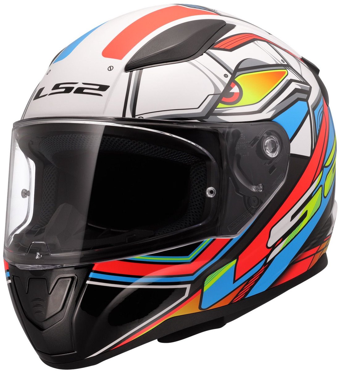 LS2 FF353 Rapid II integraal helm Xdron wit neon oranje XL