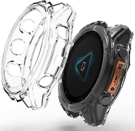 Hoesje Geschikt voor Garmin Fenix 8 43MM Bumper Case TPU Transparant