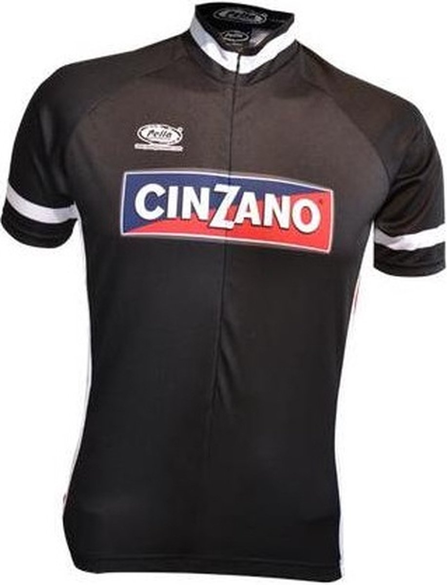 Cinzano retro wielershirt zwart - L