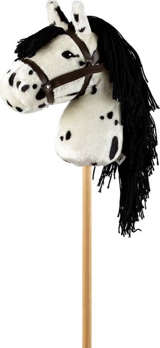 By Astrup Hobby Horse zwart-wit - Hobby Horse - Stokpaard - Stokpaardje - Stokpaardjes - Paarden Spullen - Speelgoed Meisje - Paarden Speelgoed Meisjes - Hobbyhorse - Paarden Cadeaus - Wit met Zwarte Stippen van Merkloos — afbeelding 4
