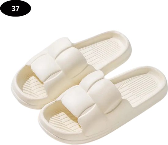 Crocs Slippers Classic Floral wit goedkoop kopen