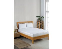 Matrasbeschermers - Waterdicht Matrasbeschermer - 160x200 cm - Wit - Katoen - Molton - Matrasbeschermer - Met 4 Elastische Banden - Katoenen Oppervlak - Ademend - Waterdichte Matras Beschermer - Antibacteriëel - Incontinentie