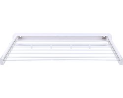 Gran Vida® - Opvouwbaar Droogrek - Muurbevestiging - Ruimtebesparend - Wit - 86 x 38 x 11cm