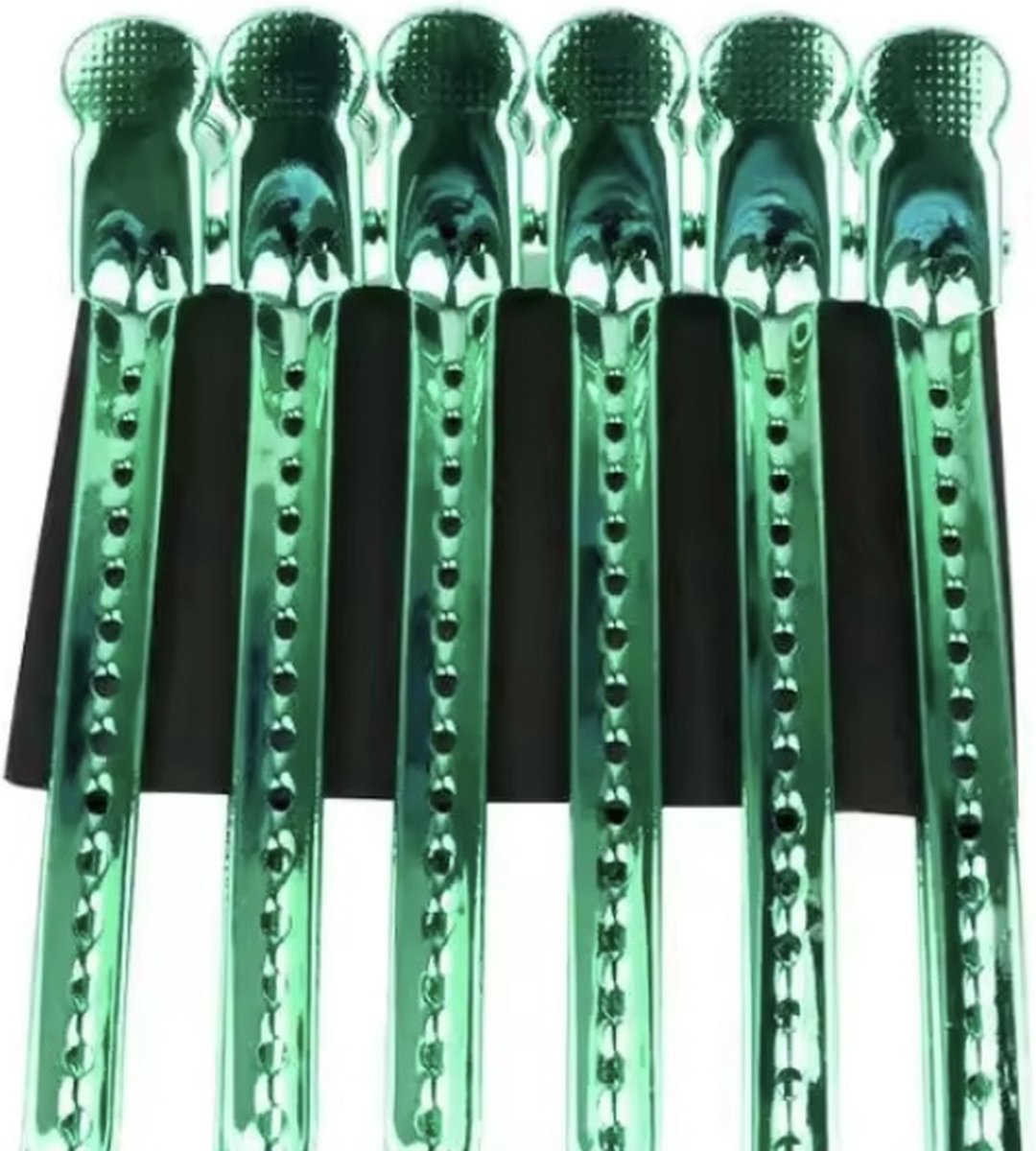 HAARCLIP GROEN 6 stuks size 95mm