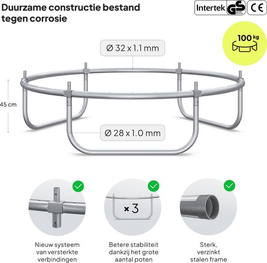 ZIPRO Jump Pro IN - Trampoline - Ø183cm 6FT - Trampoline met veiligheidsnet - Voor kinderen - max. 100 kg