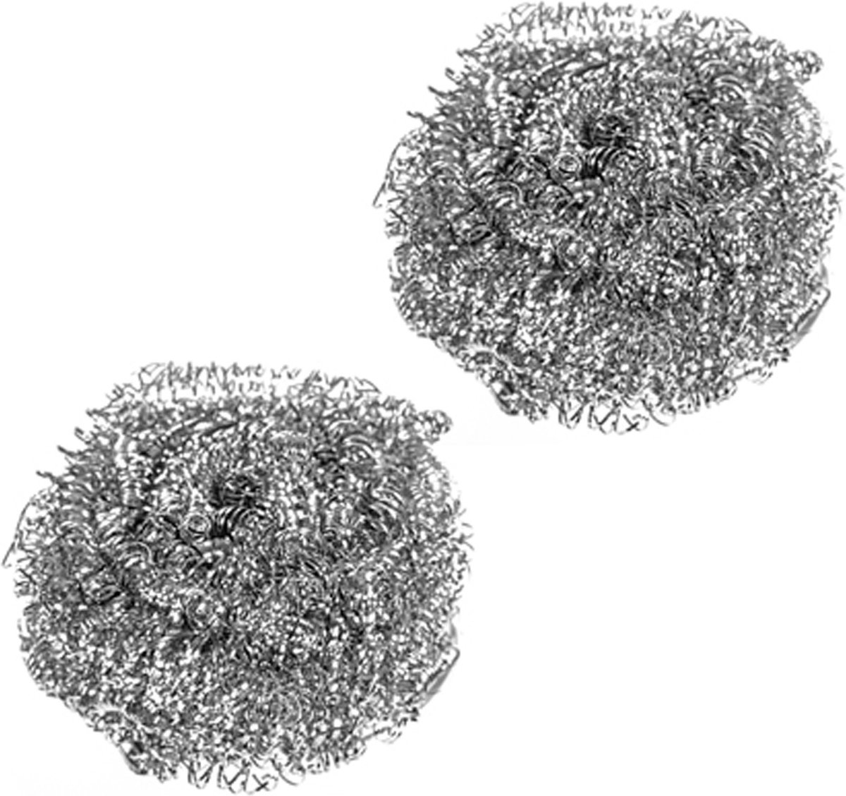 Alessandro Schuursponsjes - RVS - 2x - pannenspons - 40 gram - 6 x 6 x 3 cm